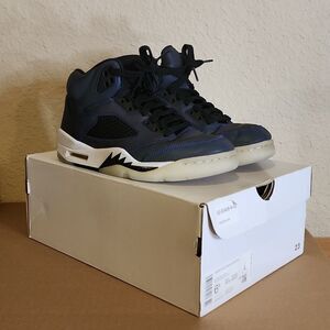 Women's Jordan Retro 5 Oil Gray